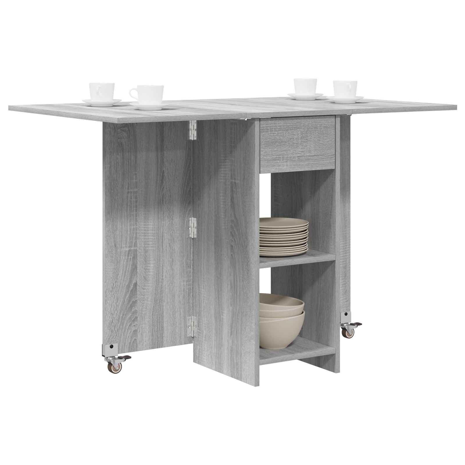 Esstisch 115 x 70 x 75 cm Holzwerkstoff Weiß Rechtwinklig