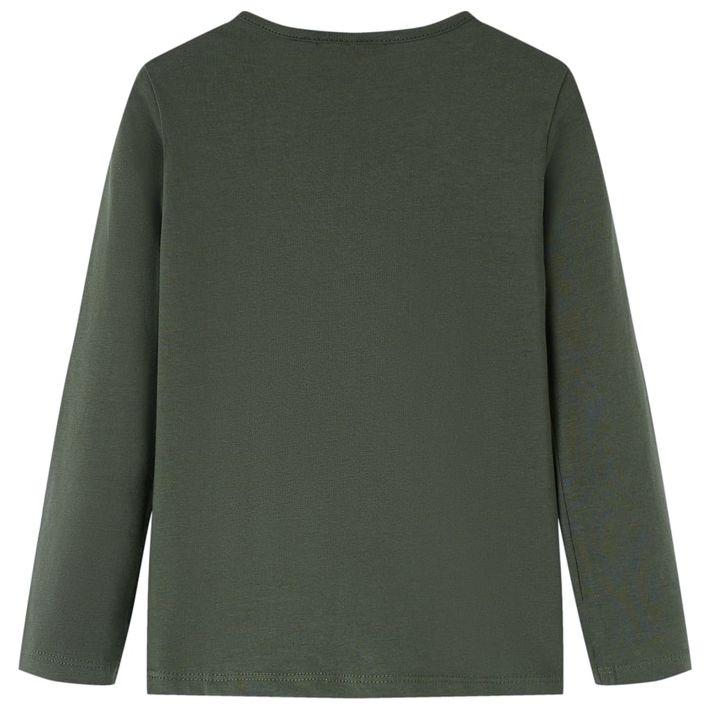 Kinder-Langarmshirt Khaki 116