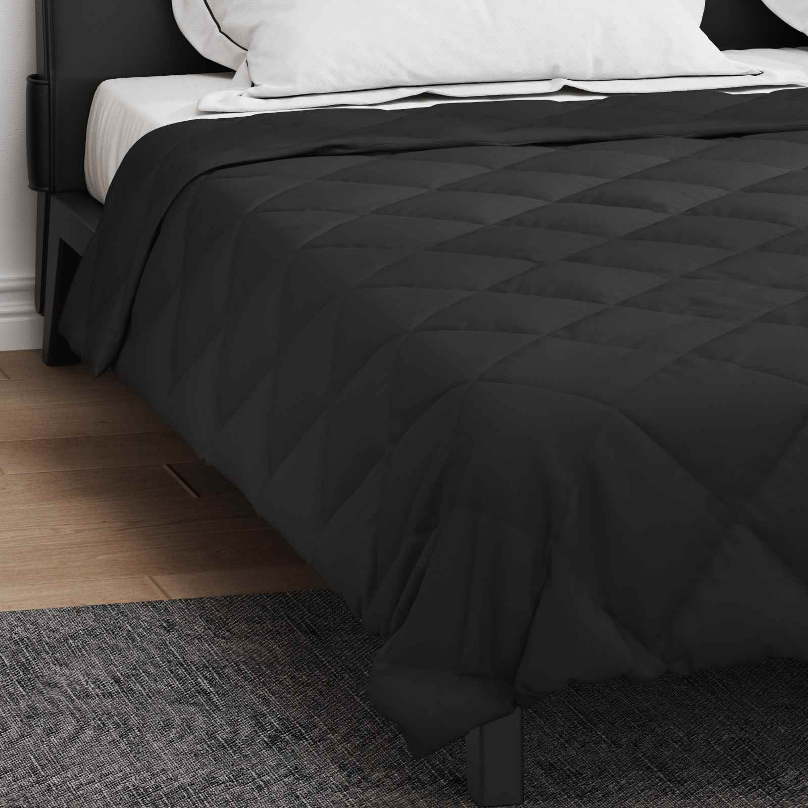 Sommerdecke Anthrazit 200 x 135 cm Mikrofaser