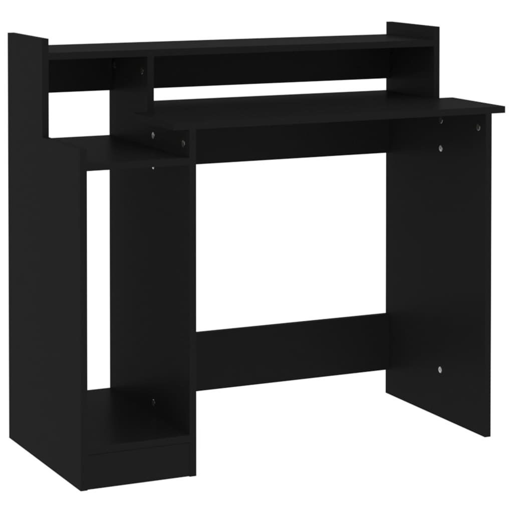 Schreibtisch mit LEDs Weiß 97x45x90 cm Holzwerkstoff