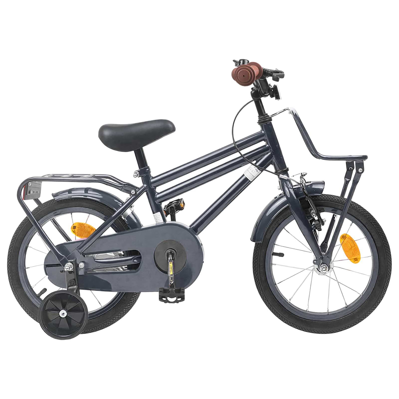 Kinderfahrrad 18 Zoll für 5-7 Jahre alt Schwarz