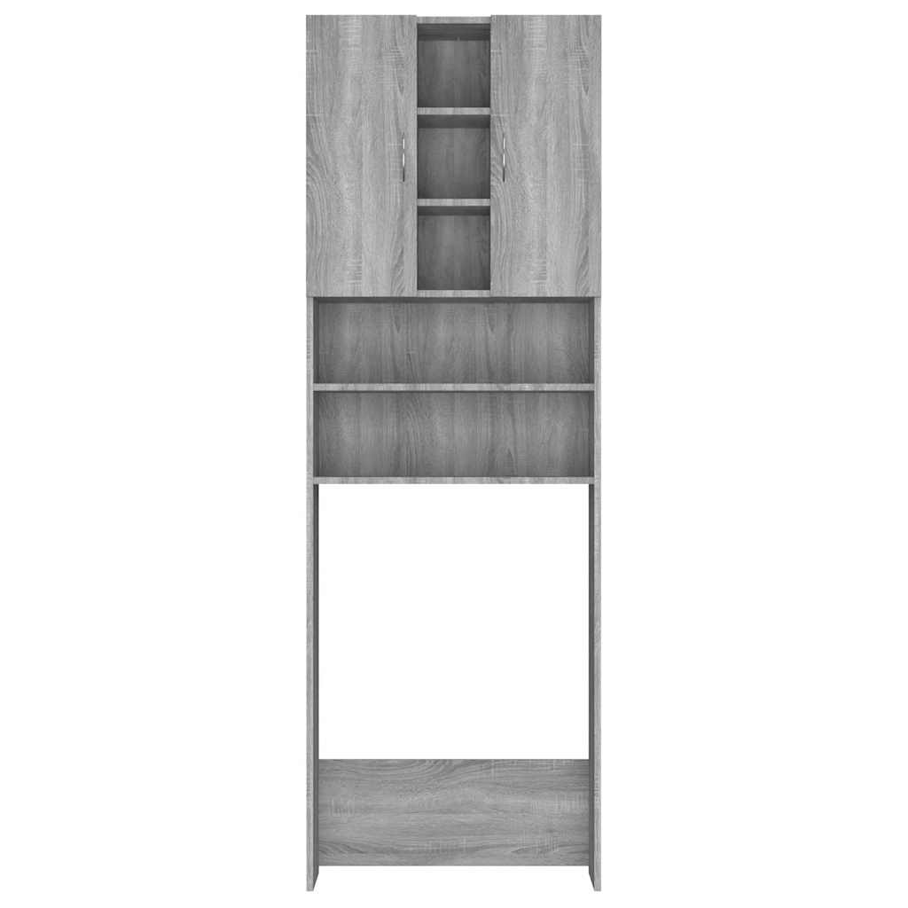 Waschmaschinenschrank Weiß 64x25,5x190 cm