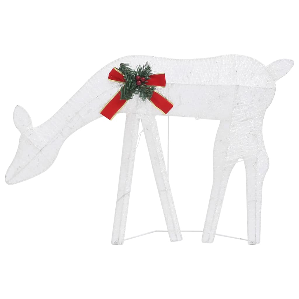 Weihnachtsdeko LED Rentiere 270x7x90 cm Golden Warmweiß
