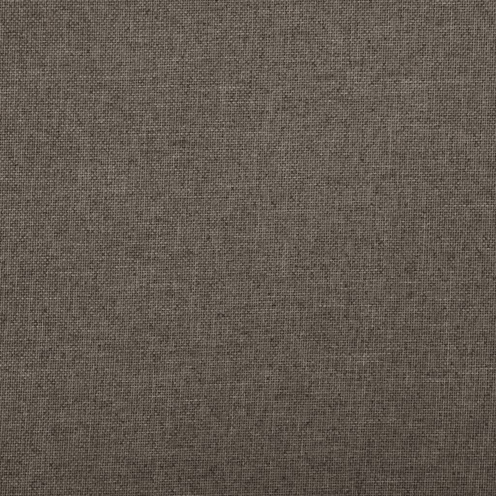 Hocker mit Stauraum Cremeweiß Leinenoptik