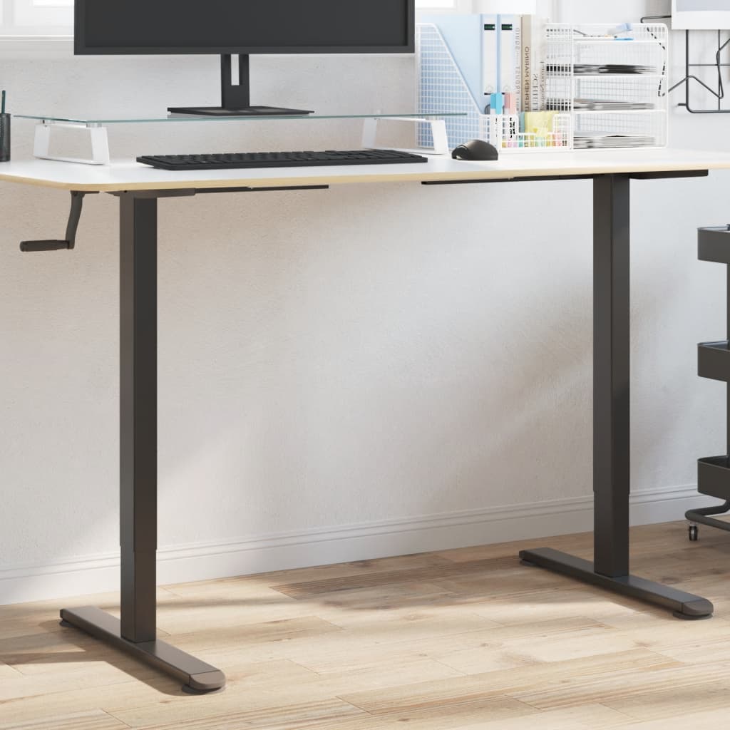 Gestell für Sitz-Steh-Schreibtische Weiß (94-135)x60x(70-114)cm