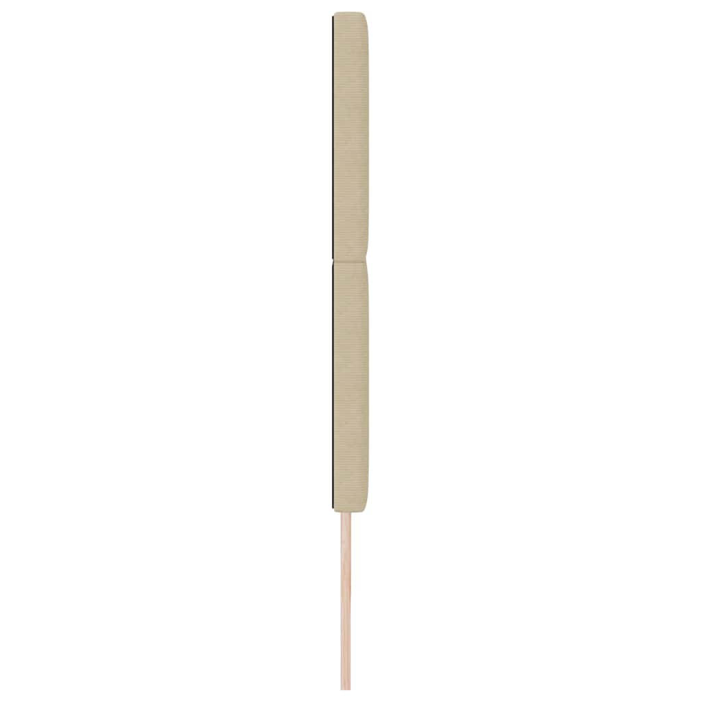Kopfteil Hellgrau 80 cm Cordstoff
