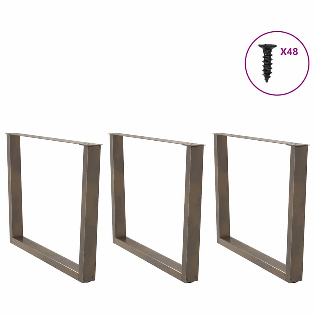 Couchtischbeine V-Form 2 Stück Schwarz 30x(30-31,3) cm Stahl