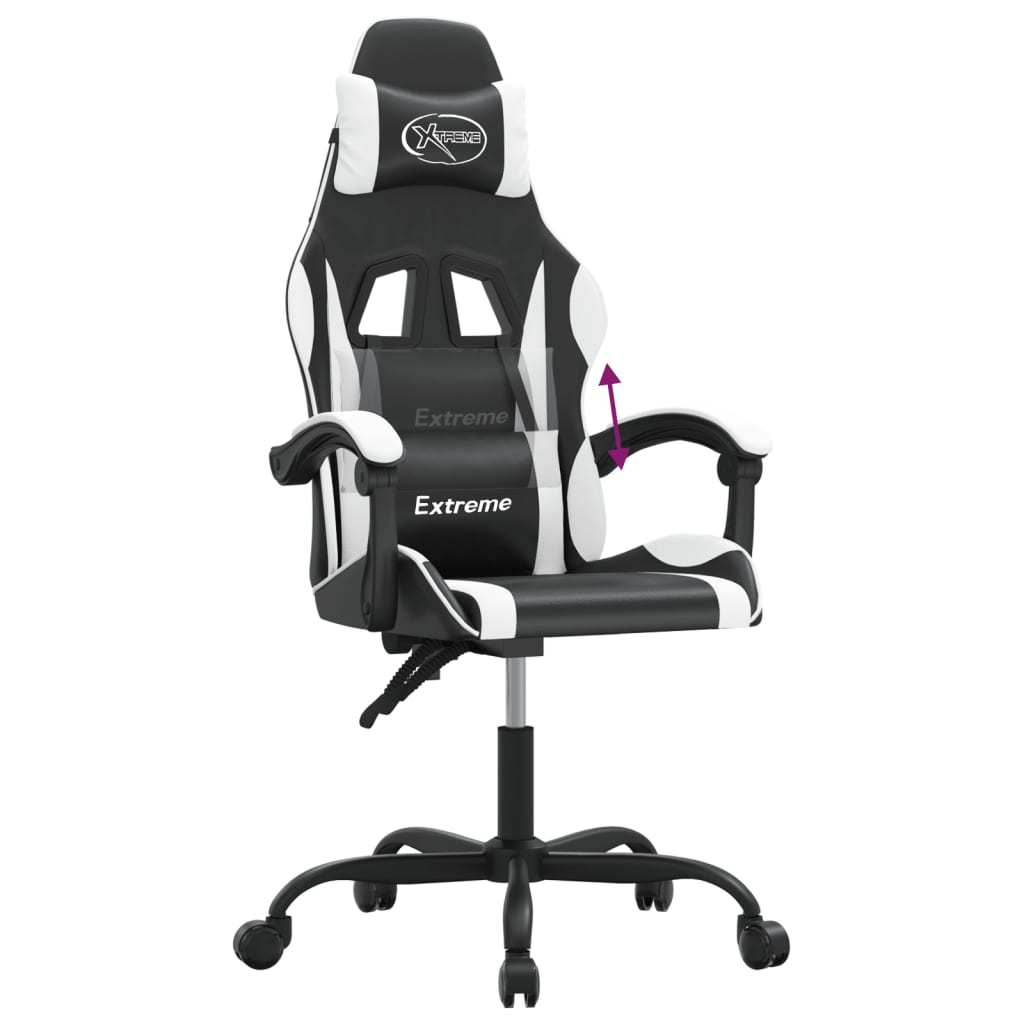 Gaming-Stuhl Schwarz und Golden Kunstleder