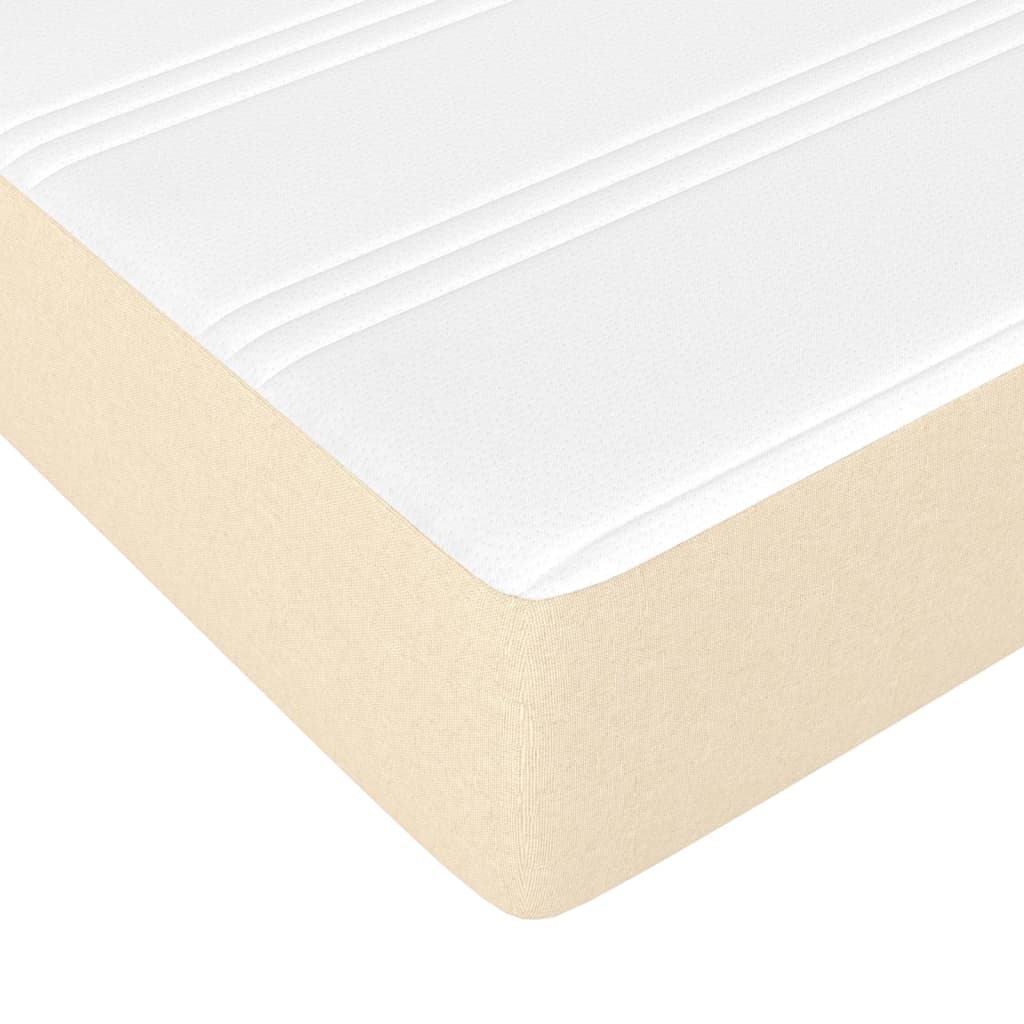 Taschenfederkernmatratze Mittel Hellgrau 80x200x20 cm Stoff