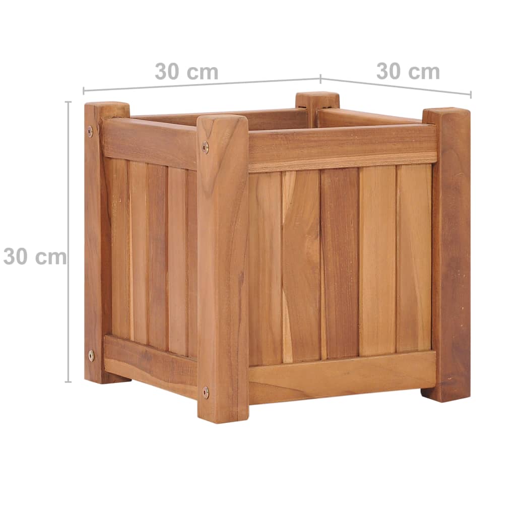 Hochbeet 150x30x25 cm Massivholz Teak