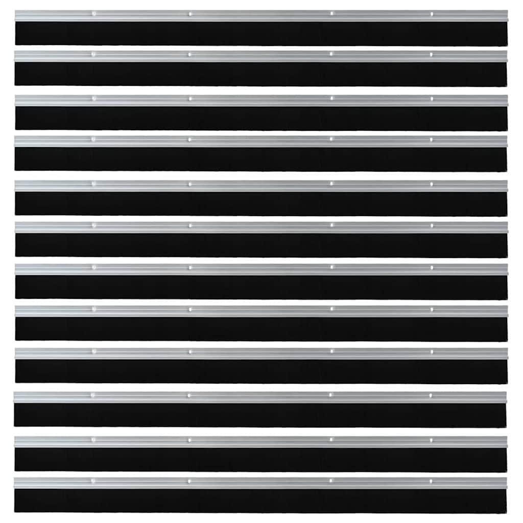 Aufsteck Türbürstendichtungen 2 pcs Braun 100 cm