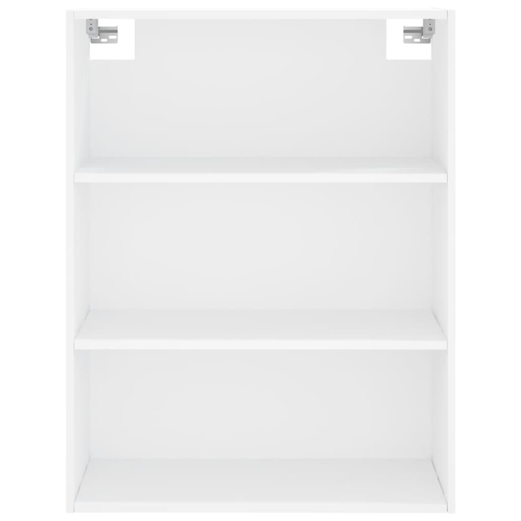 Highboard Hochglanz-Weiß 69,5x34x180 cm Holzwerkstoff