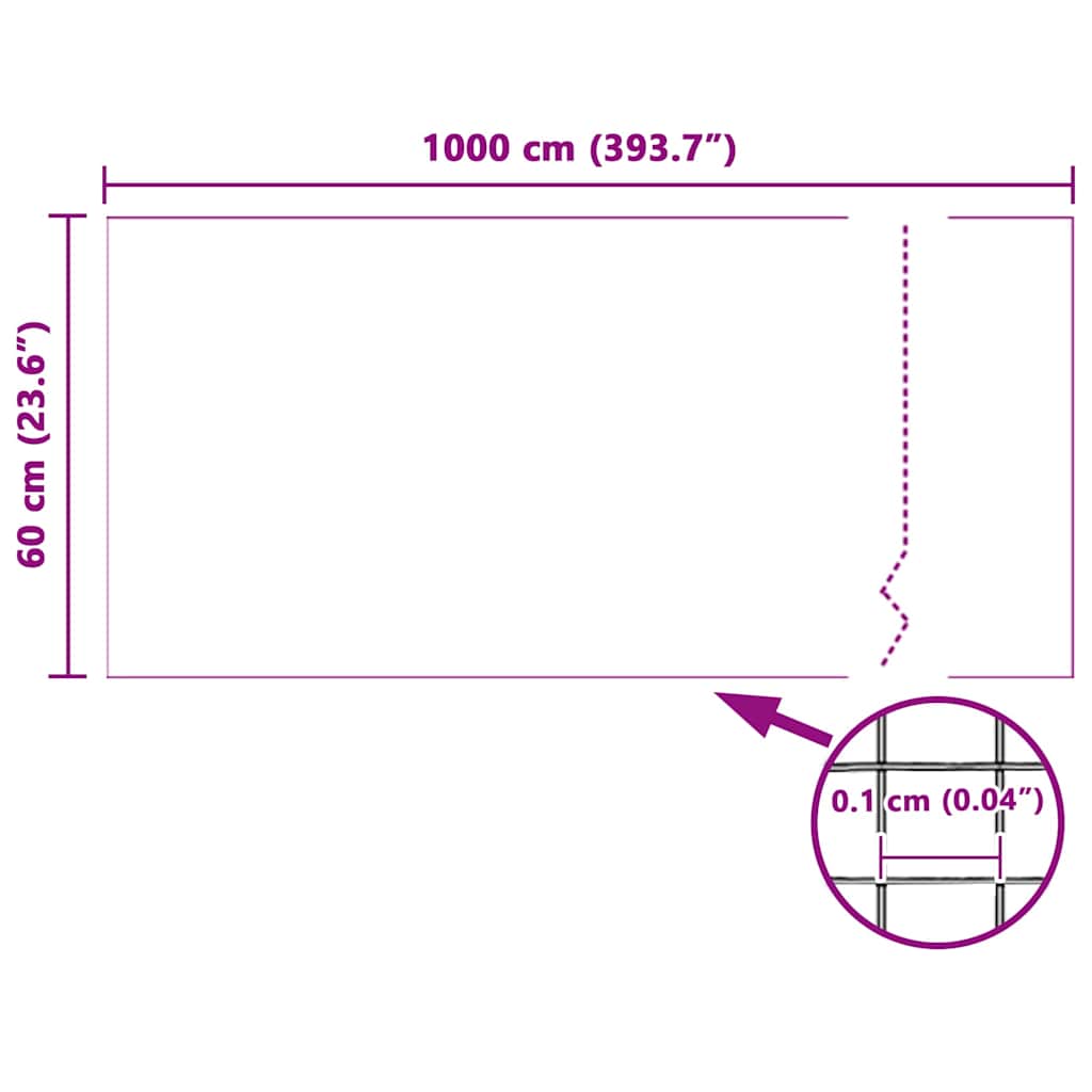 Fiberglas Mesh-Rolle Insektenschutzgitter Tür/Fenster 100 x 500 cm schwarz
