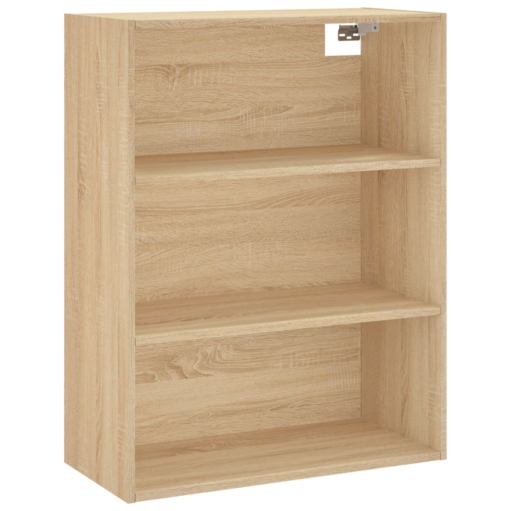 Highboard Hochglanz-Weiß 69,5x34x180 cm Holzwerkstoff
