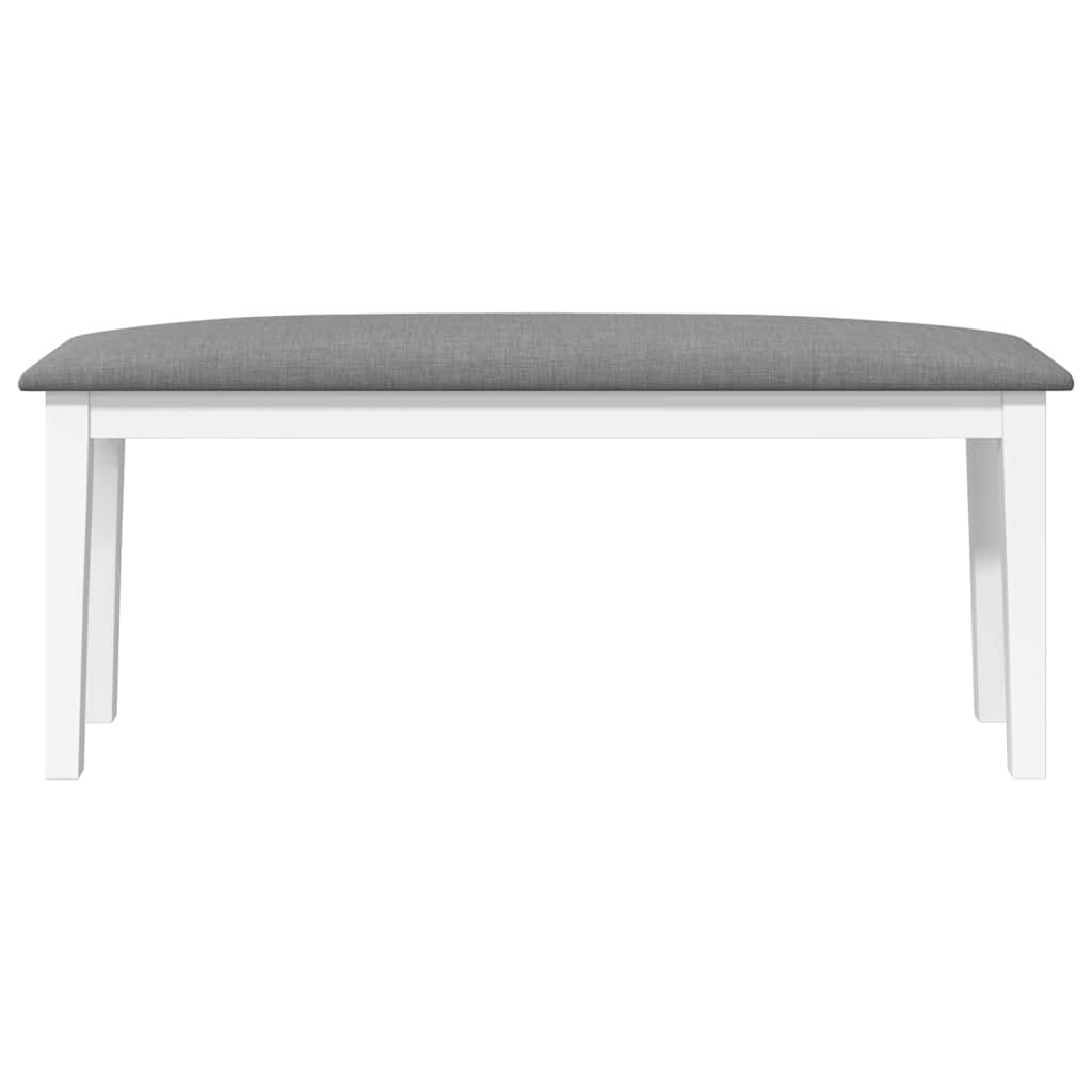 Bank 110 cm Braun Massivholz Gummibaum