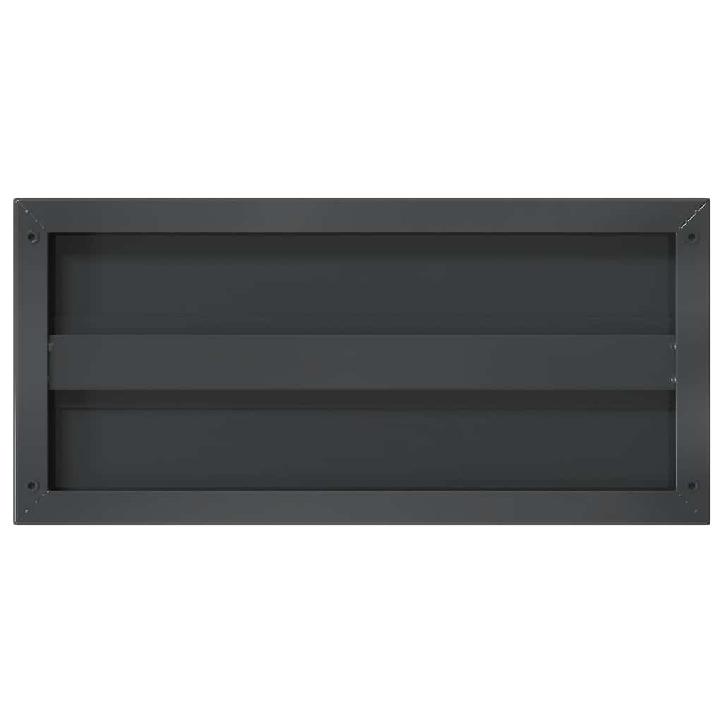 Wandregale 2 Stk. 100x40 cm Silbern Edelstahl