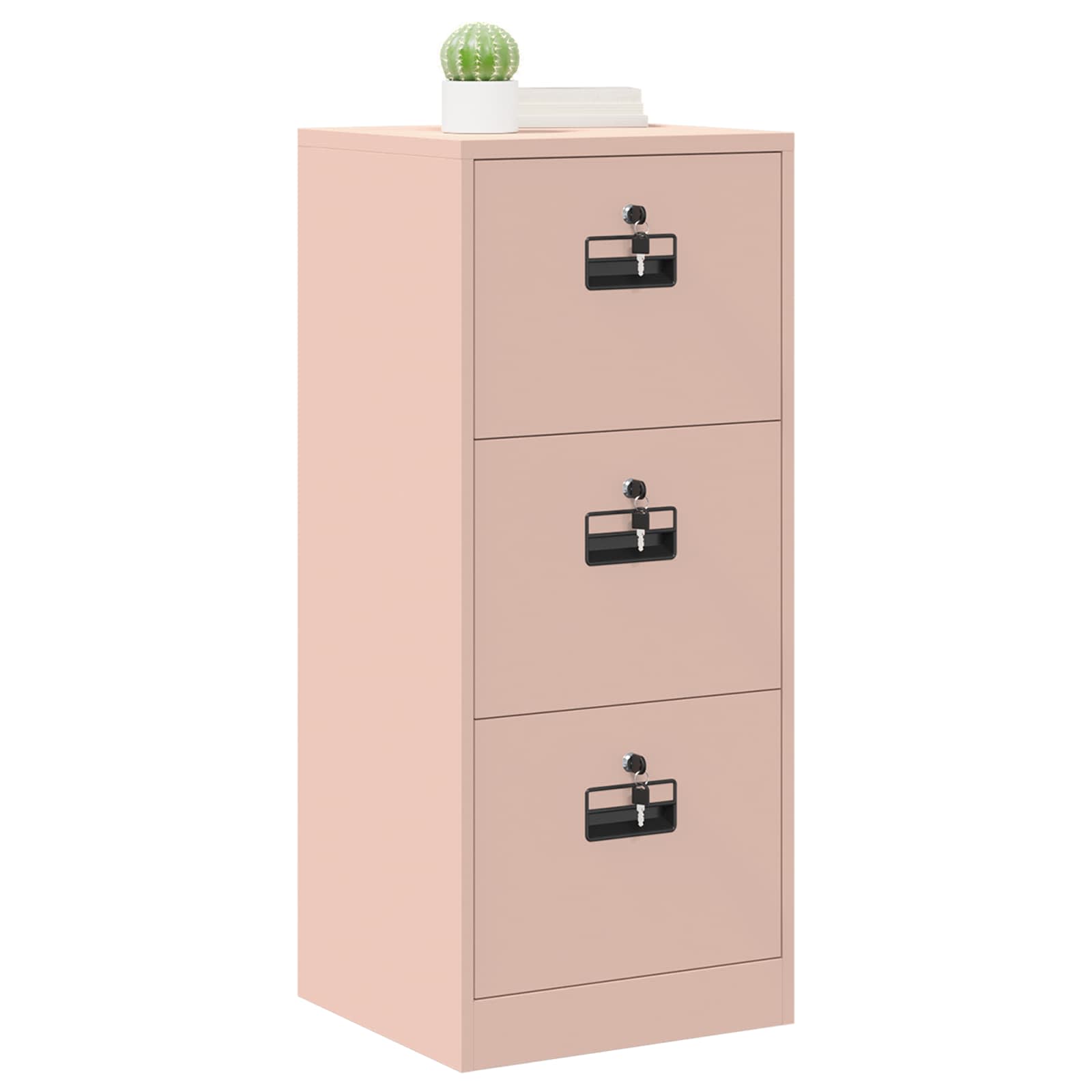 Aktenschrank 2 pcs Schwarz 44 x 50 x 139 cm Kaltgewalzter Stahl