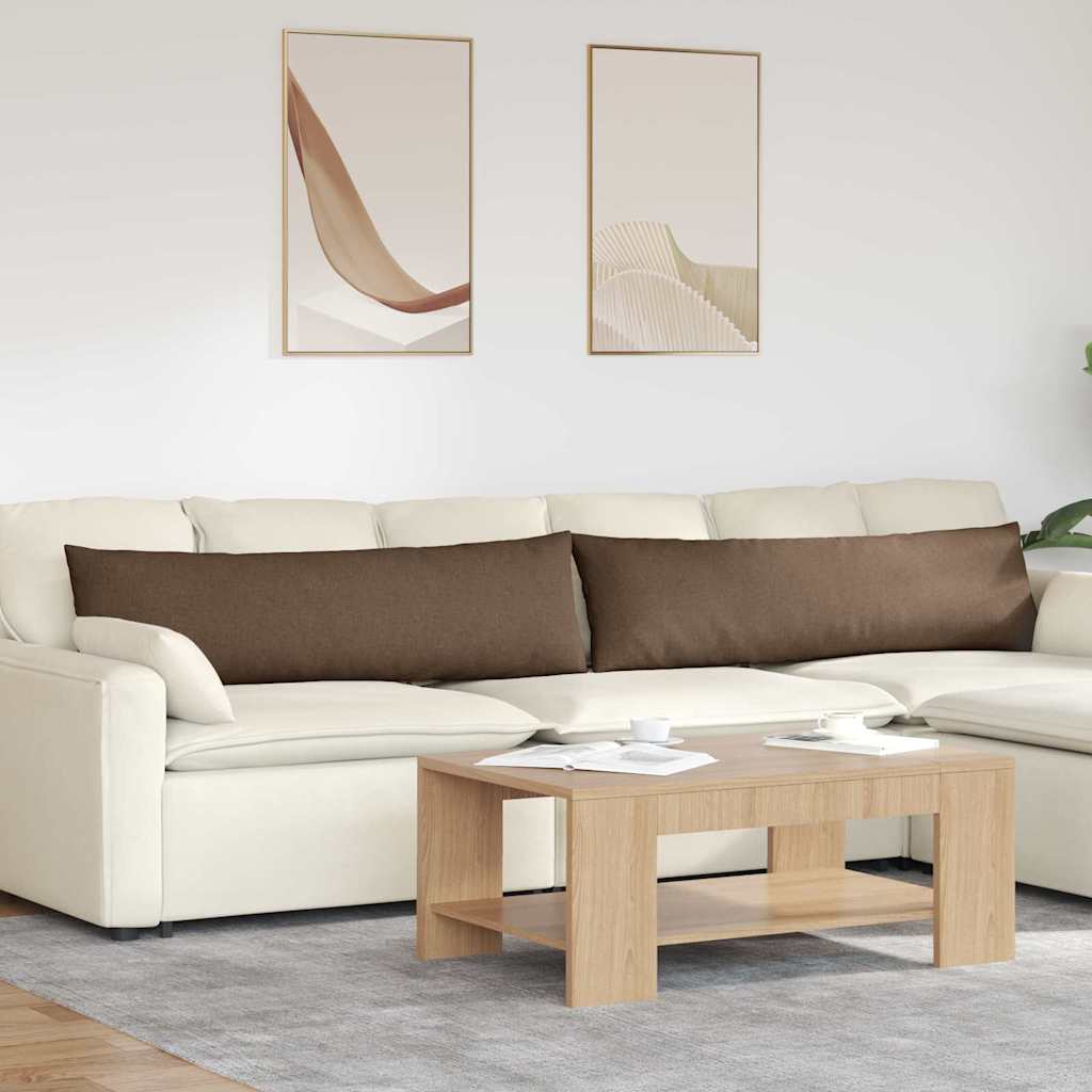 Sofakissen 2 pcs Hellgrau 50 x 30 cm Stoff