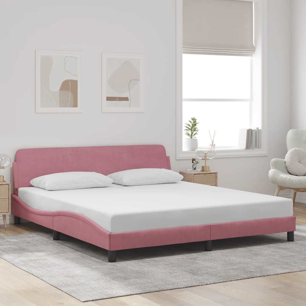 Bettgestell "Dover" Hellgrau 80x200 cm Samt