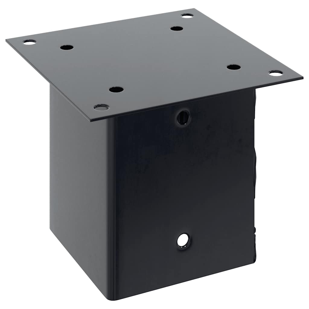 Pfostenträger Quadratisch 4Stk. Silber 46x46mm Verzinkter Stahl