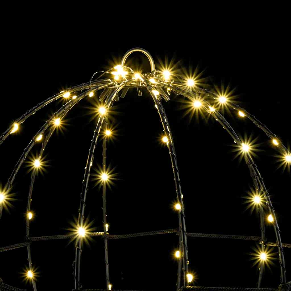 Ball mit 192 LEDs 2 pcs Warmweiß 30 x 30 x 32 cm Metall