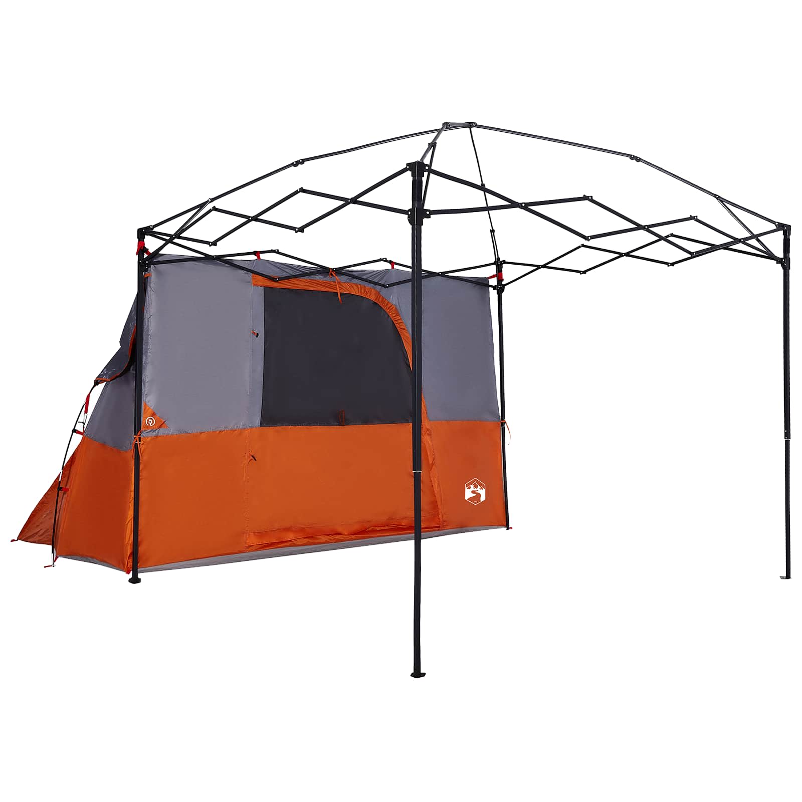 Camping-Zelt-Set mit Dach 2 pcs Blau Taffeta und Stoff