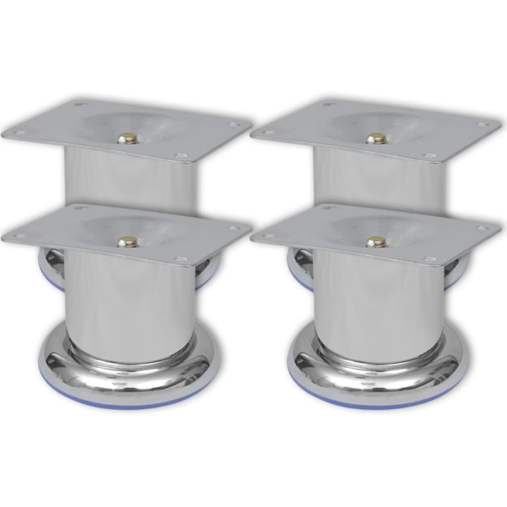 Sofabeine 8 Stk. Rund Chrom 180 mm