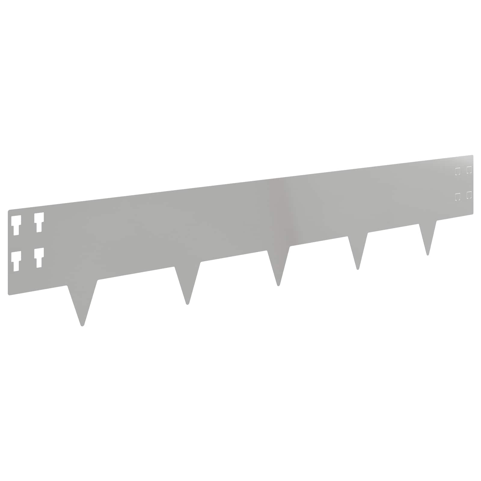 Raseneinfassung 10 pcs 100 x 12 cm Stahl Schwarz