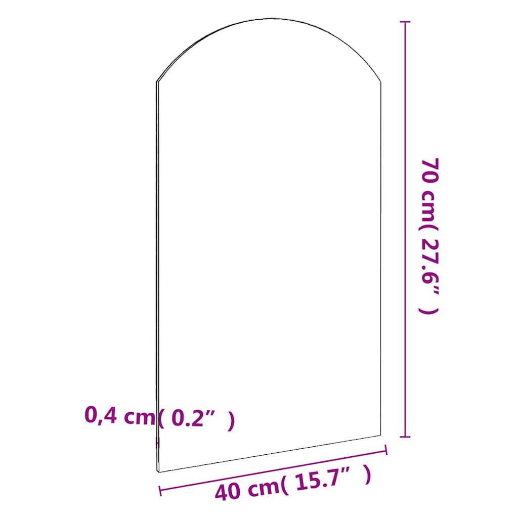 Spiegel mit LED-Leuchten 60x30 cm Glas Oval