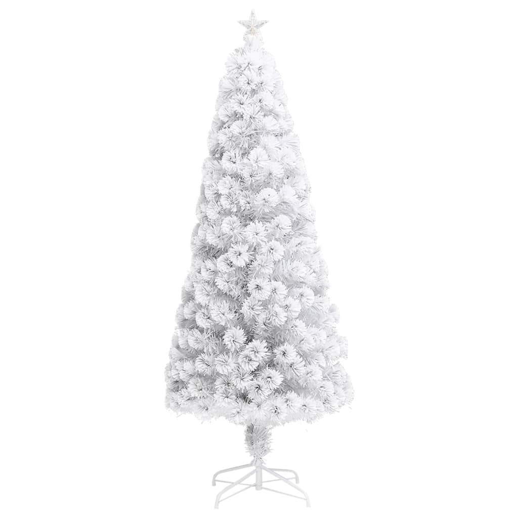 Vorbeleuchteter Weihnachtsbaum mit Ständer und LED 150 cm Glasfaser