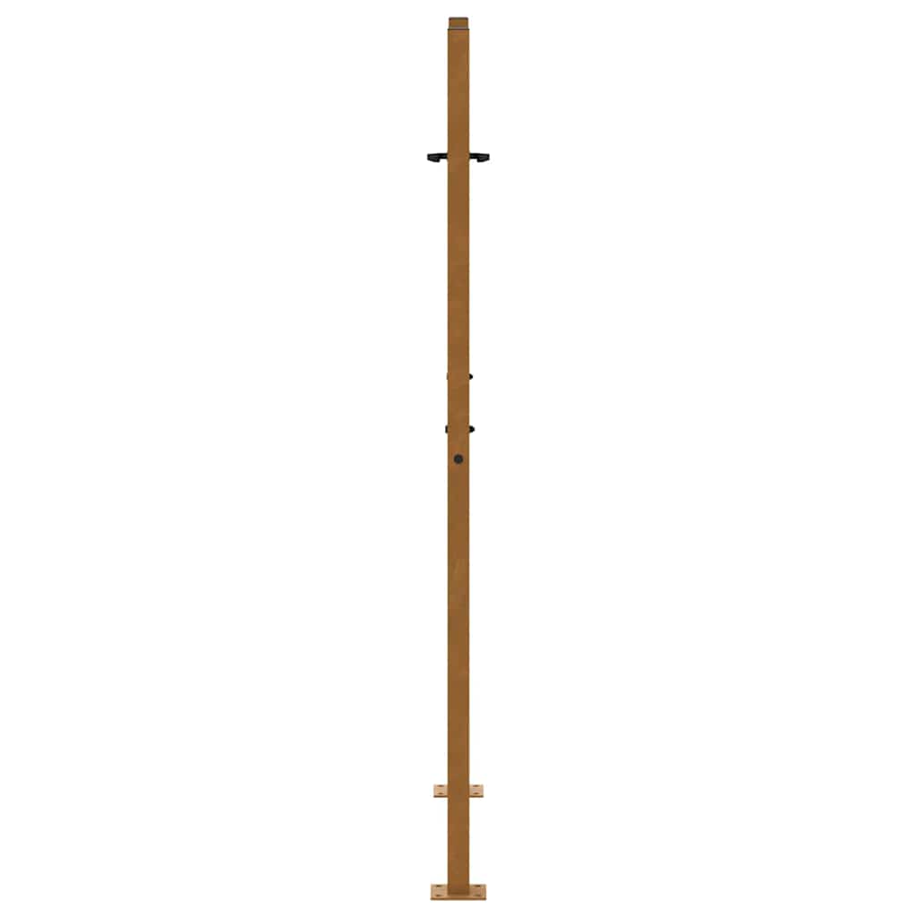 Gartentor Schwarz 100x100 cm Stahl Lichtdesign