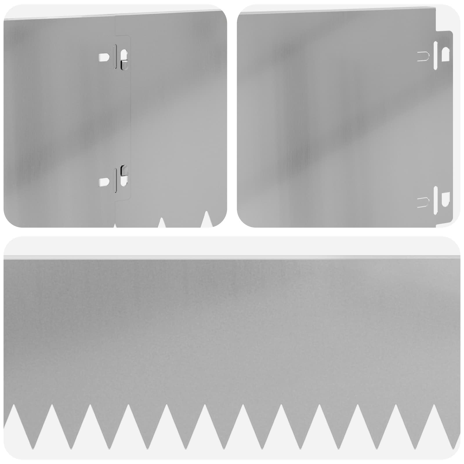 Raseneinfassung 10 pcs 103 x 10 cm Stahl Schwarz