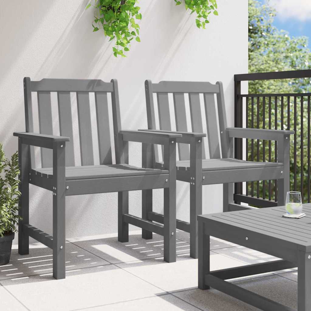 Gartenbank Weiß 120 x 59 x 88 cm HDPE