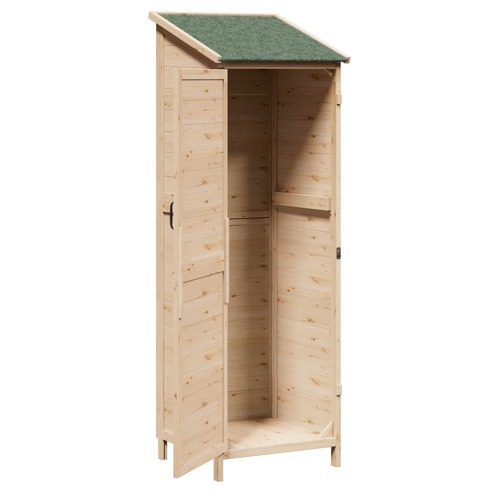 Gartenschuppen Natur 59,5 x 56 x 113,5 cm Massivholz aus Fichte