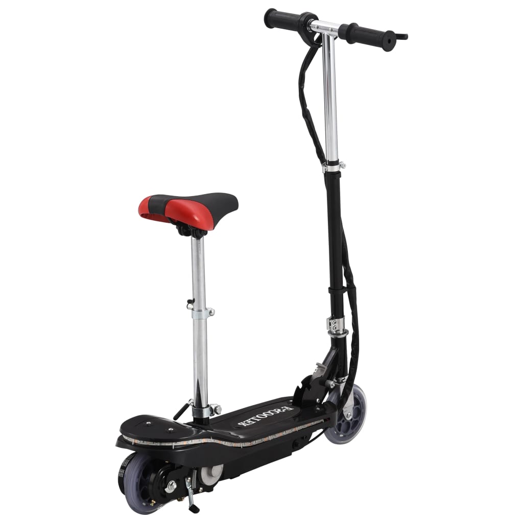 E-Scooter mit LED 120 W Schwarz