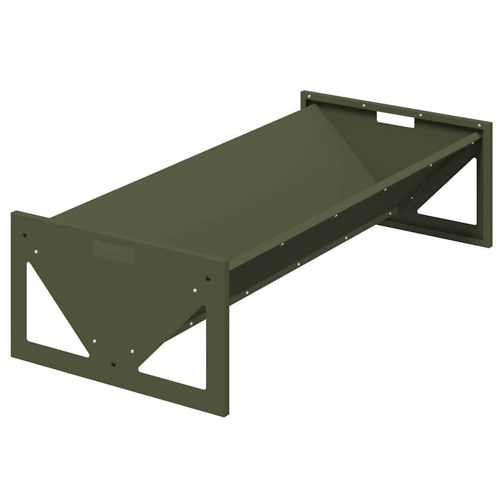 Futtertröge für Nutztiere Schwarz 108 x 50 x 28 cm