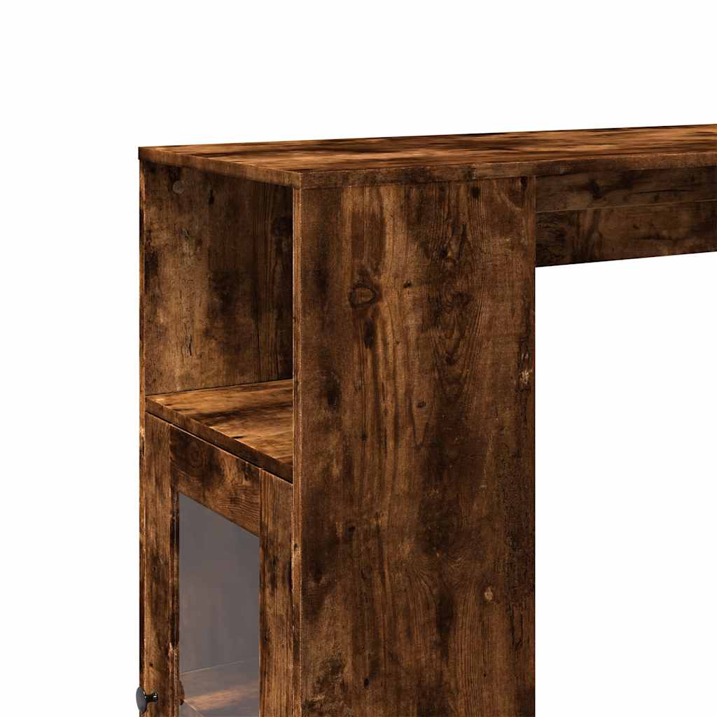 Bartisch Schwarz Eichen-Optik 101 x 40 x 103,5 cm Holzwerkstoff