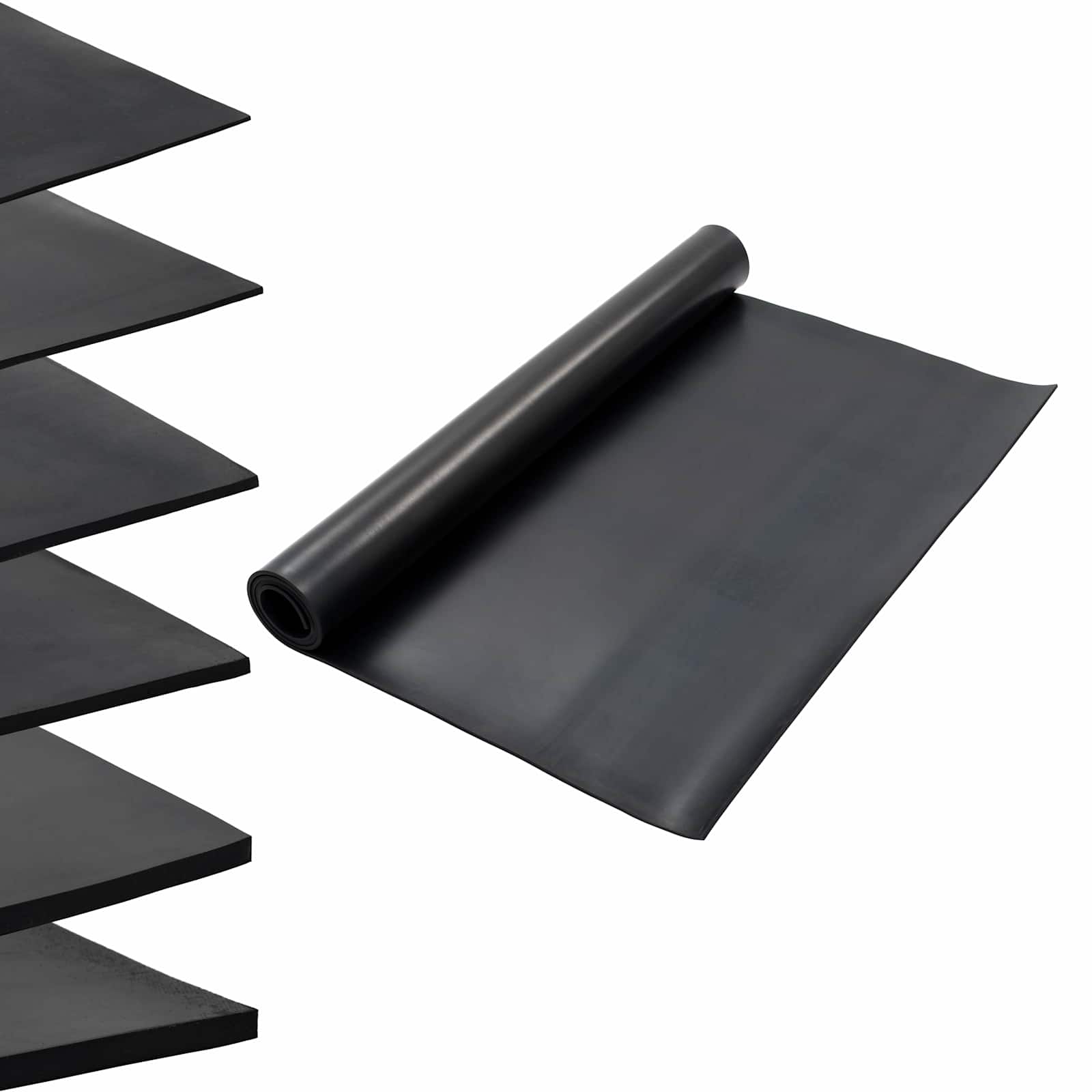 Bodenbelag Schwarz 1,2 x 2 m Gummi