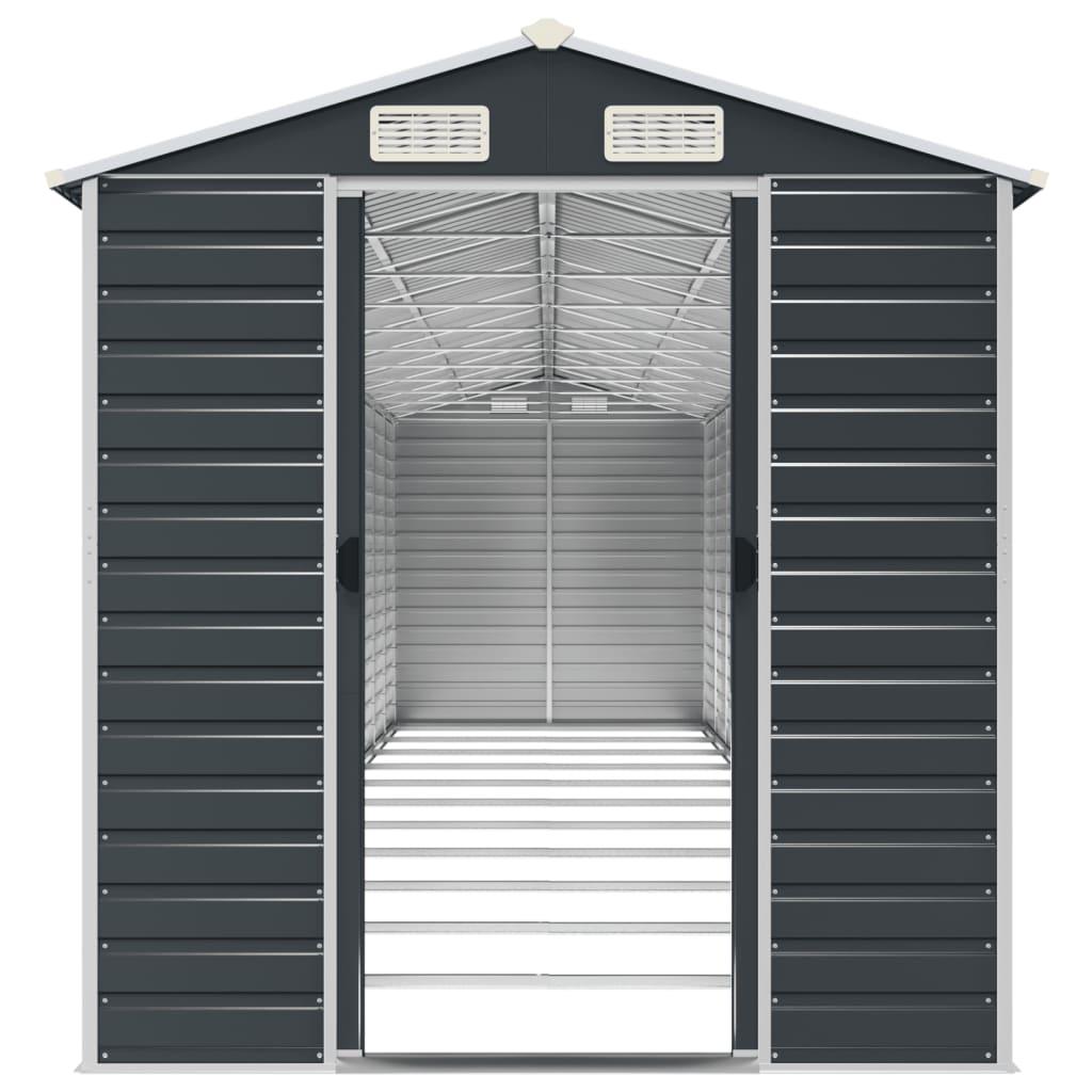 Gerätehaus Grün 191x130x198 cm Verzinkter Stahl