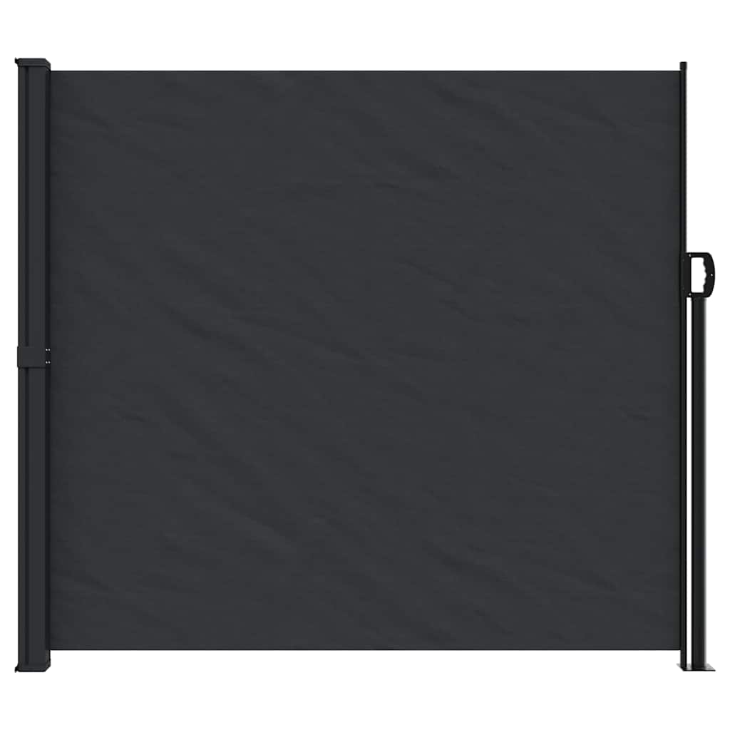 Seitenmarkise Ausziehbar Schwarz 100x300 cm