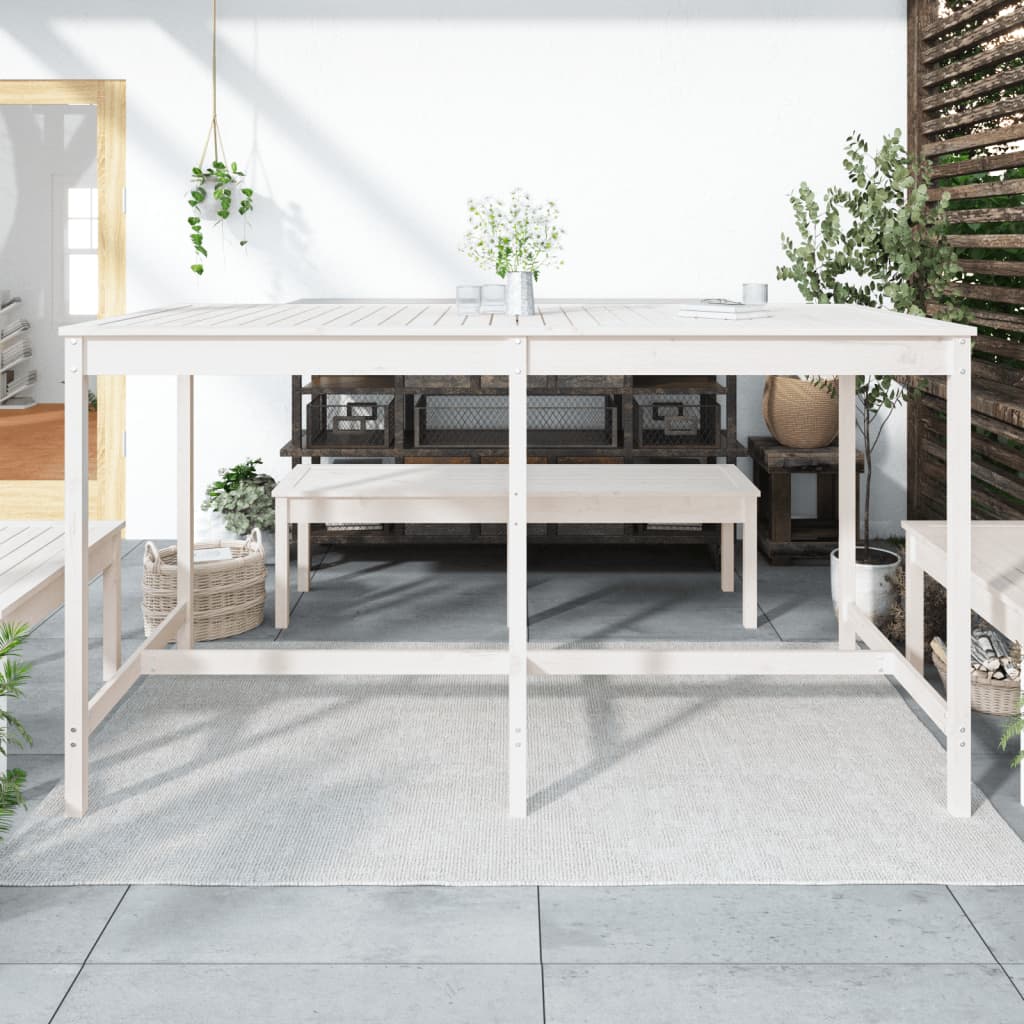 Gartentisch 82,5x82,5x110 cm Massivholz Kiefer