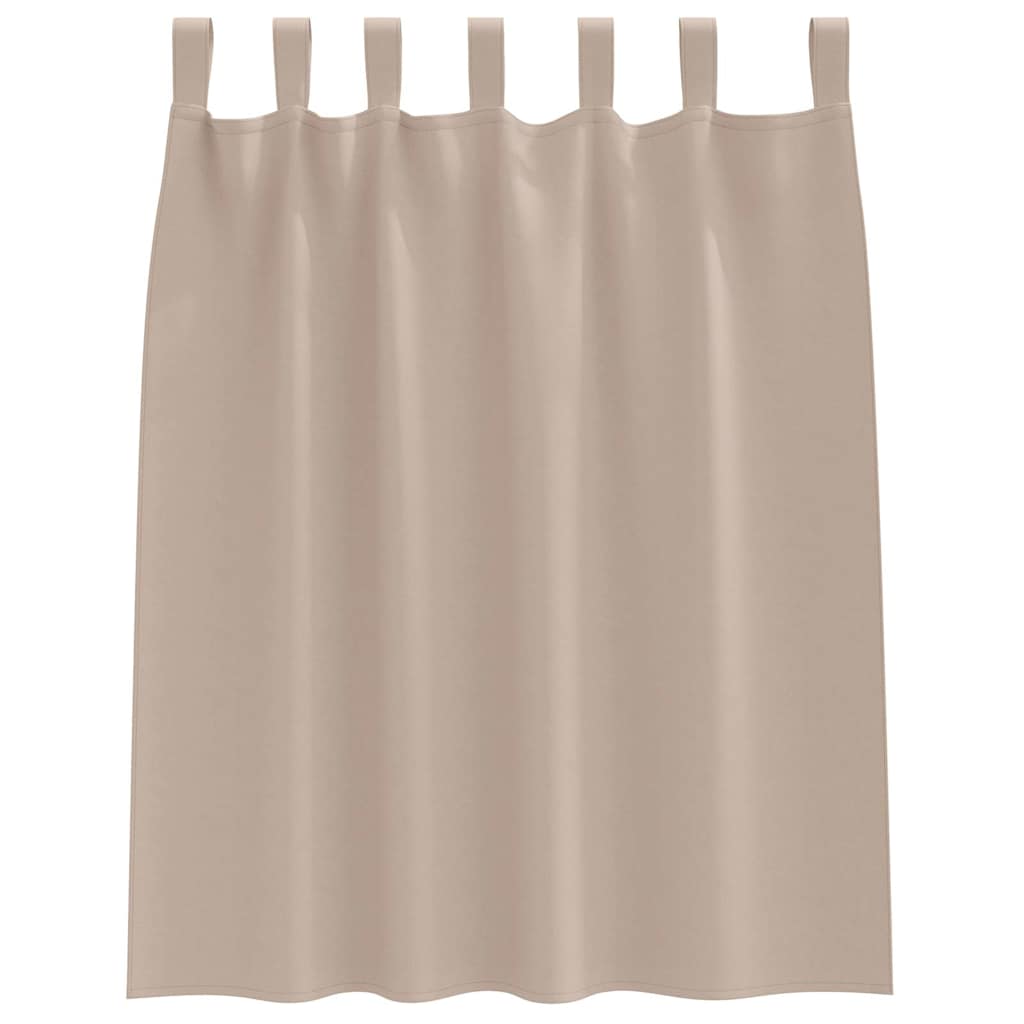 Verdunkelungs-Vorhänge mit Ringen 2 pcs Beige 140 x 140 cm