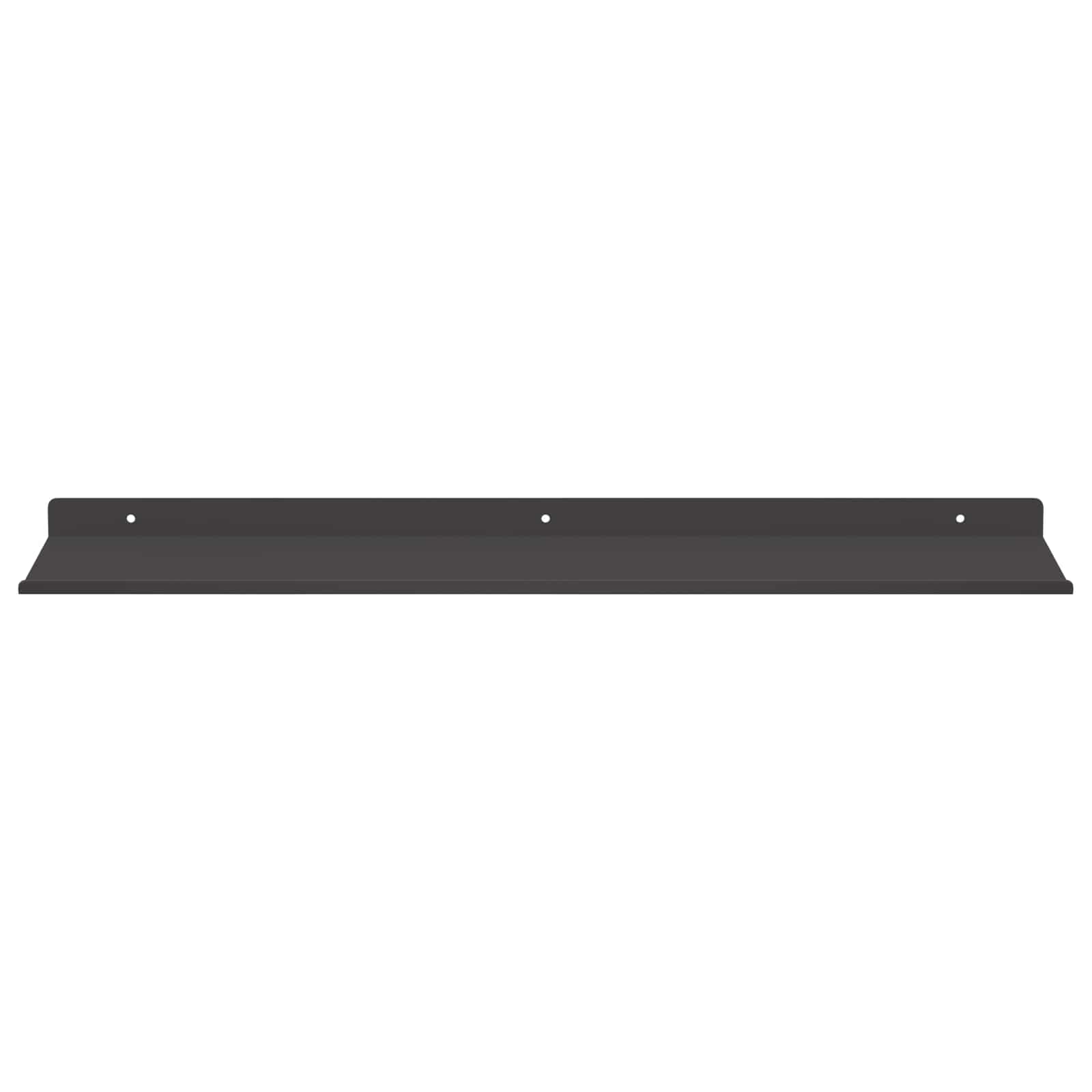 Schwebendes Regal 3 pcs Schwarz 40 x 9 x 2,5 cm Stahl