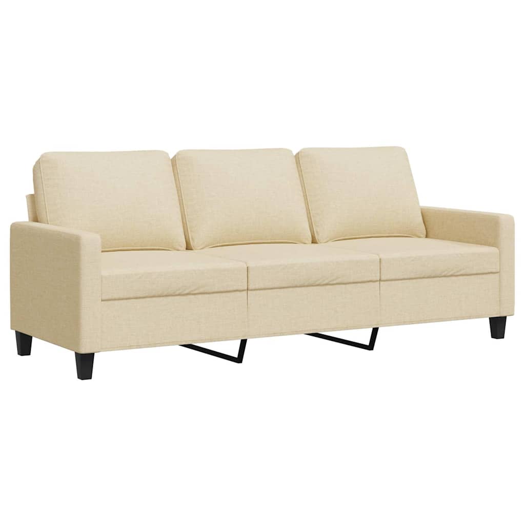 3-Sitzer-Sofa Hellgrau 180 cm Stoff