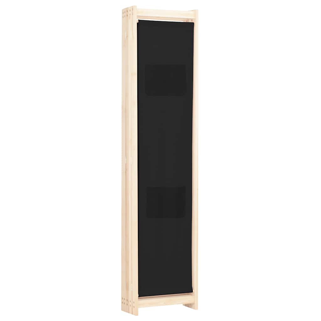 5-teiliger Raumteiler Creme 200 x 170 x 4 cm Stoff