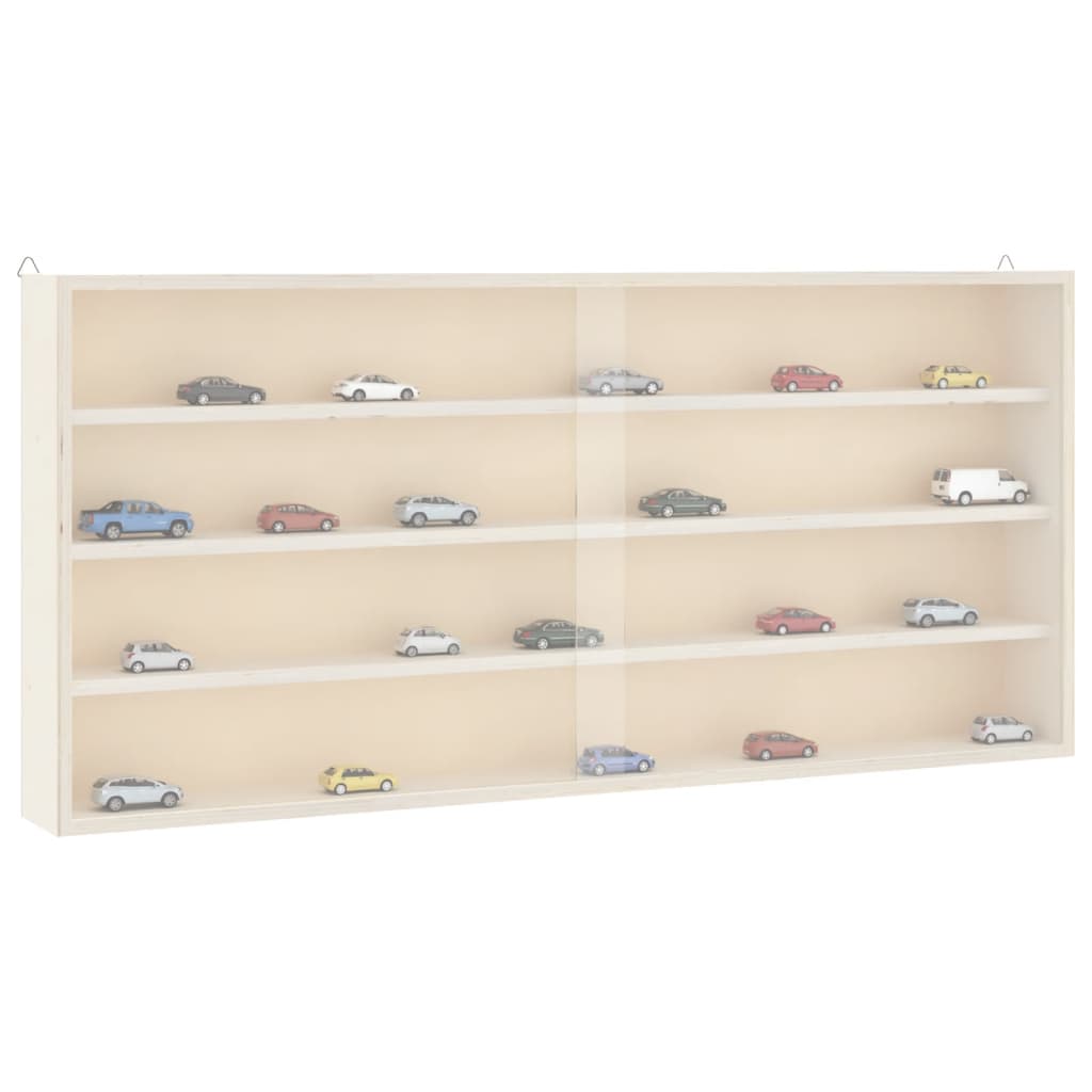 Sammlervitrine aus Holz mit Türen 40x8,5x37 cm