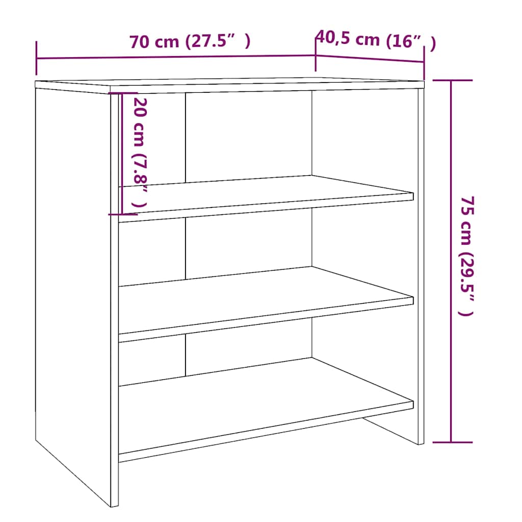 2-tlg. Sideboard Weiß Holzwerkstoff
