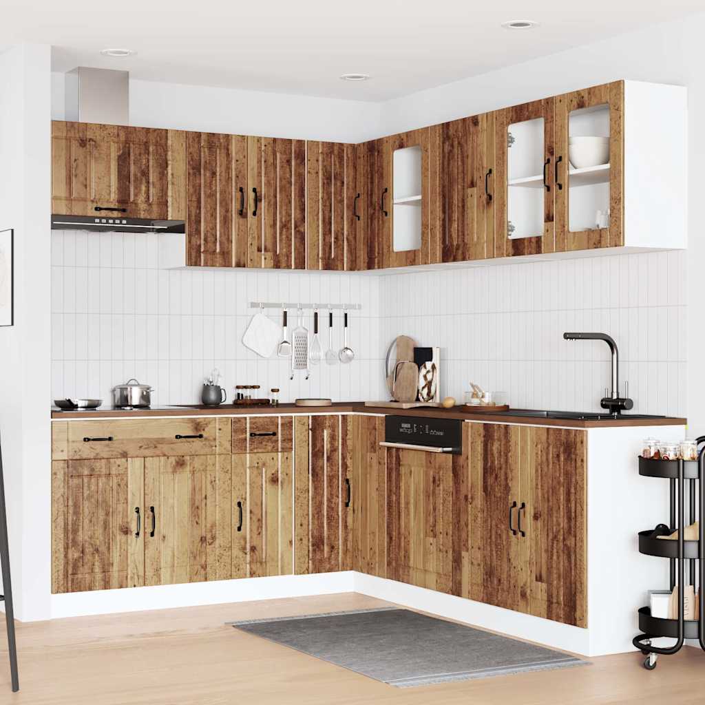 11-tlg. Küchenschrank-Set Lucca Weiß Holzwerkstoff