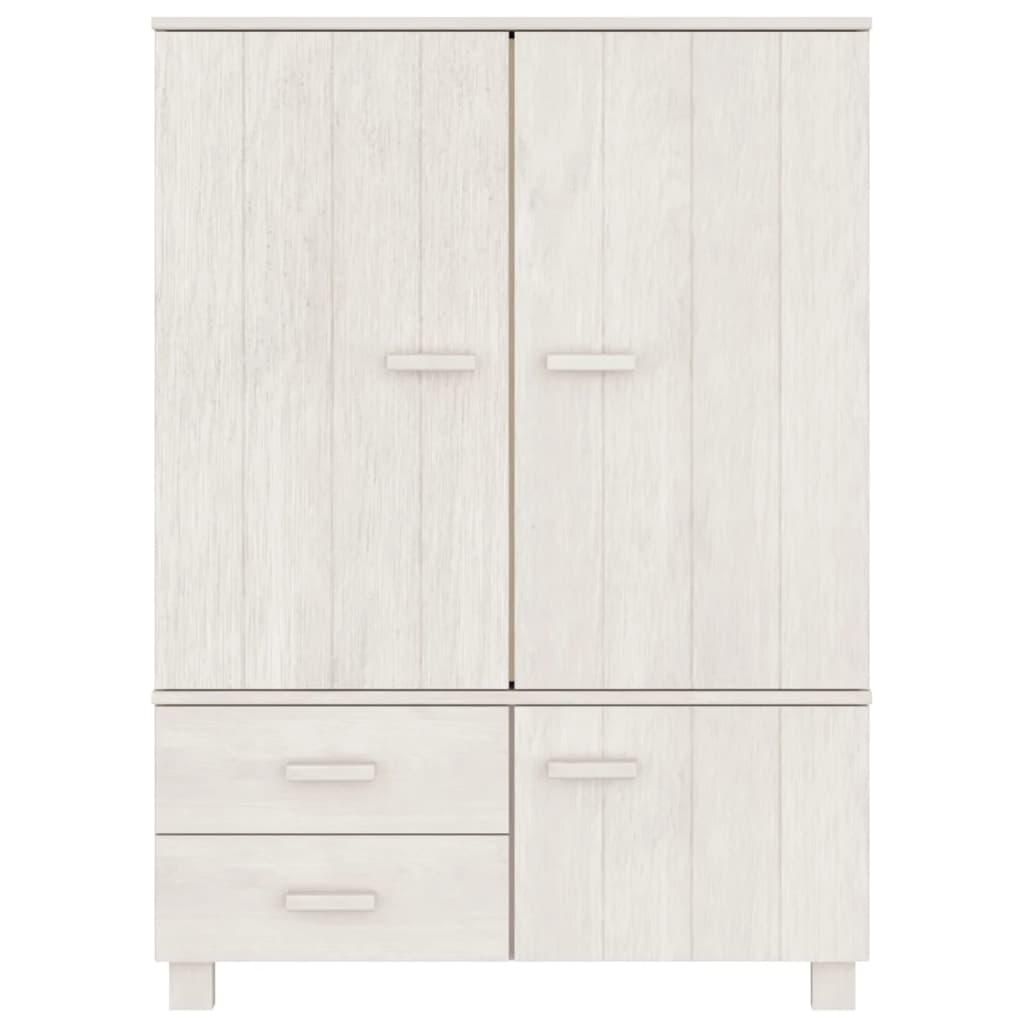 Kleiderschrank HAMAR Honigbraun 99x45x137 cm Massivholz Kiefer
