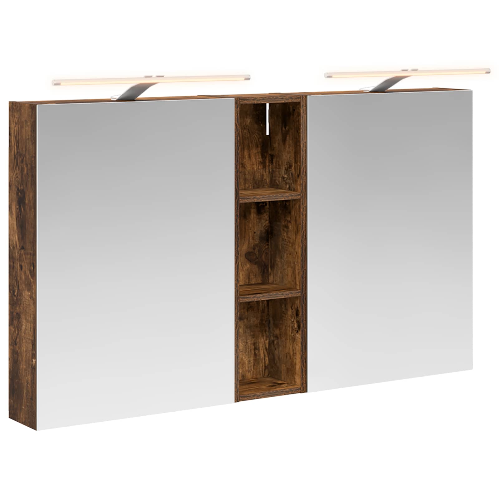 Badezimmerschrank-Set 3 pcs 80 x 10,5 x 50 cm Holzwerkstoff